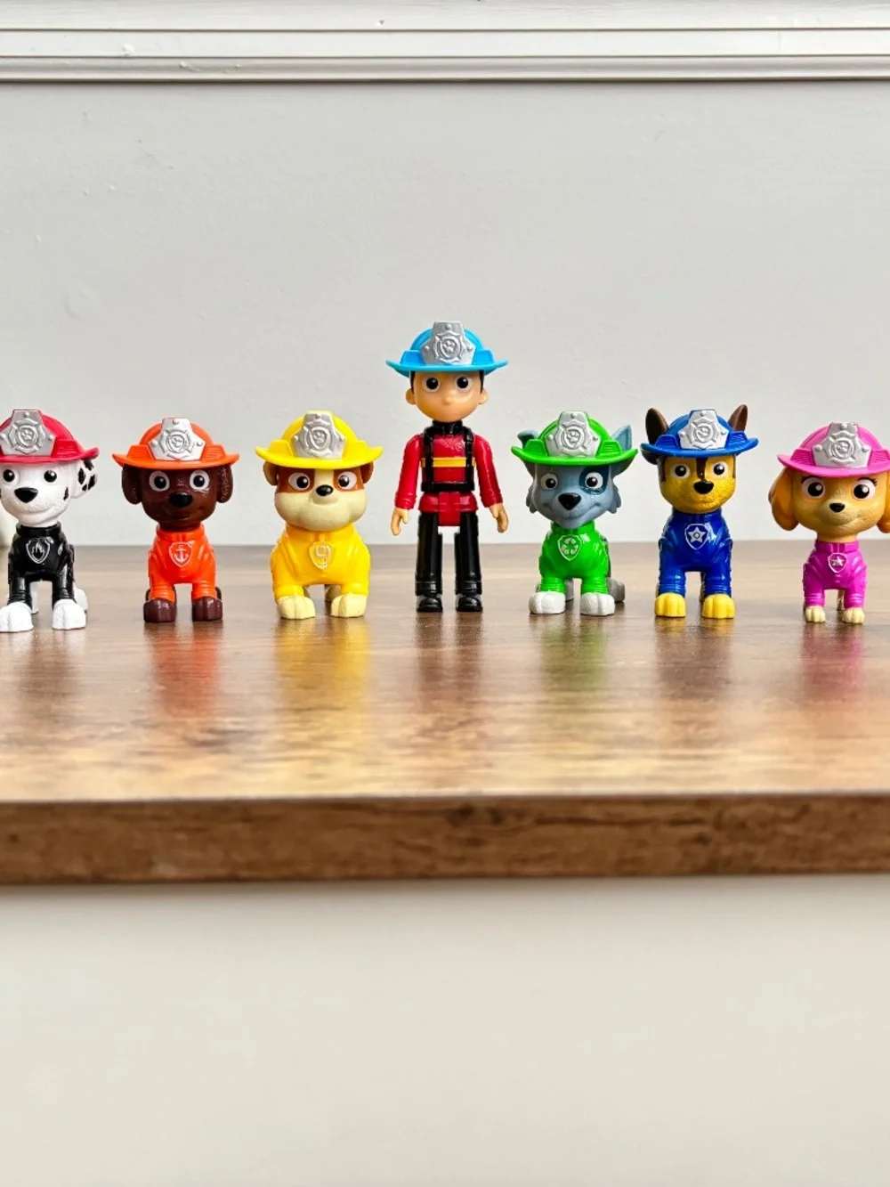 Paw Patrol Fire Rescue Team Pack Figures Fire Fighters COMPLETE Set of 7 Ryder